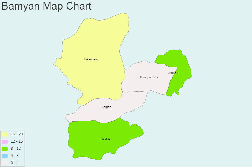 Bamyan Map Chart and Blank Image