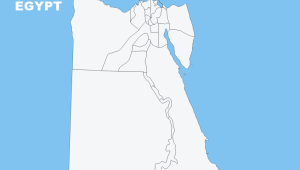 Egypt Blank Map Chart