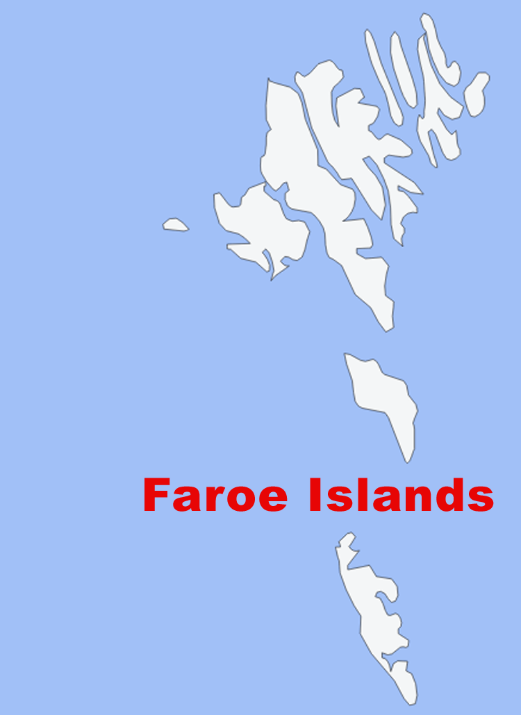 Faroe Islands Map Chart