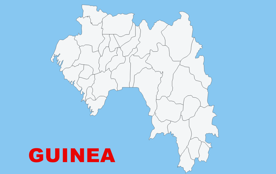 Guinea Map Chart