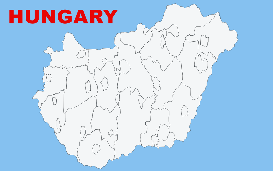 Hungary Map Chart