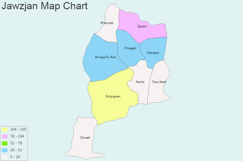 Jawzjan Map Chart and Blank Image