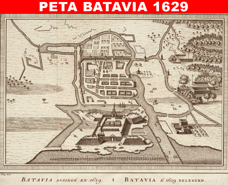 10 Peta Batavia Kuno Tahun 1629 sampai 1840