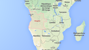Peta negara Angola