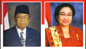 Presiden K.H. Abdurrahman Wahid dan Wakil Presiden Megawati Soekarnoputri