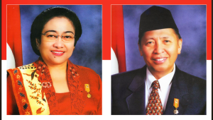 Presiden Megawati Soekarnoputri dan Wakil Presiden Hamzah Haz