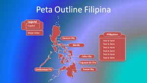 Slide 1 Template PPT Peta Filipina Gratis
