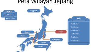 Slide 1 Template PPT Peta Jepang