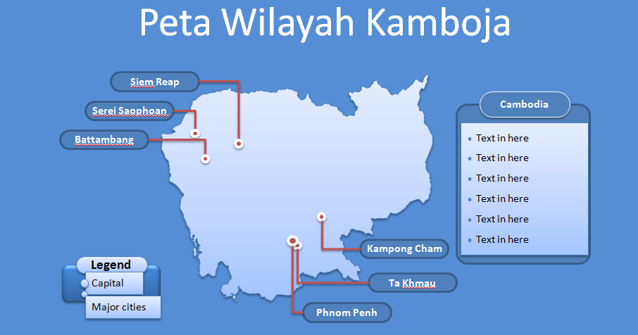 Template PPT Peta Kamboja