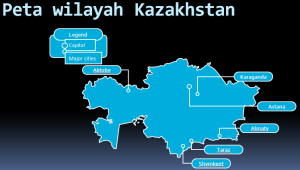 Slide 1 Template PPT Peta Kazakhstan