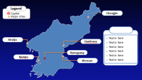 Slide 1 Template PPT Peta Korea Utara