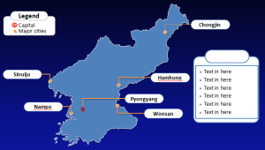 Slide 1 Template PPT Peta Korea Utara