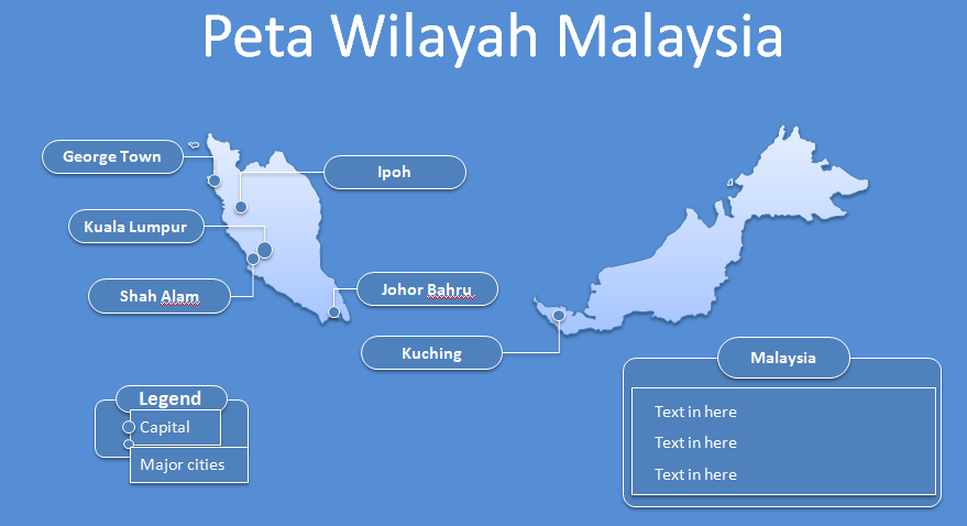 Template PPT Peta Malaysia