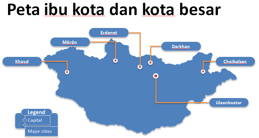Template PPT Peta Mongolia