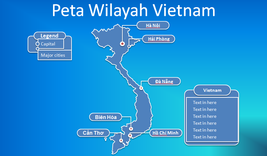 Template PPT Peta Vietnam