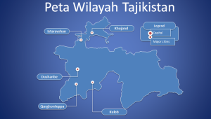 Slide 1 Template PPT Peta Tajikistan