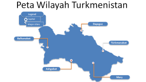Slide 1 Template PPT Peta Turkmenistan