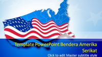 Slide 1 Template PowerPoint Bendera Amerika Serikat