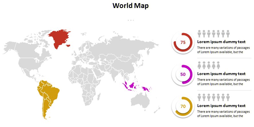 Download Template PowerPoint Peta Dunia