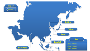 Template PowerPoint 47 Peta Negara Asia Gratis