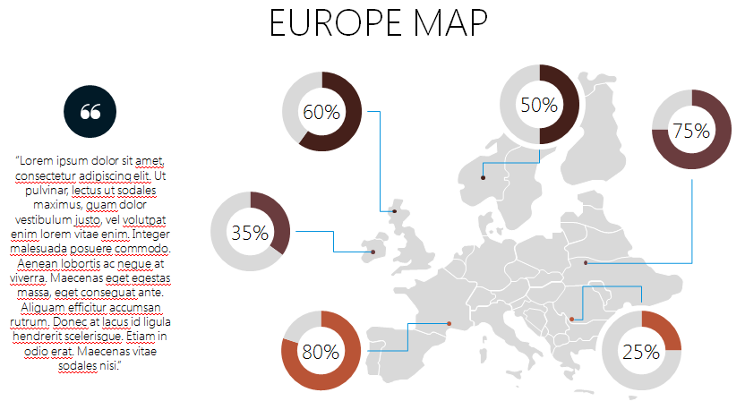Template PowerPoint Peta Eropa
