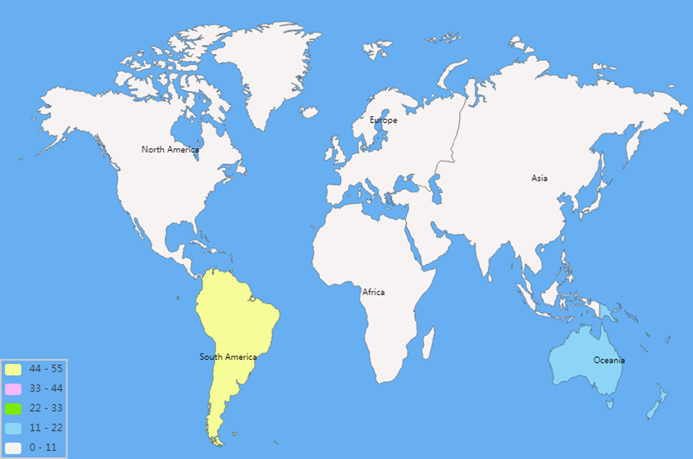 World continents Map Chart image: World continents Map Chart
