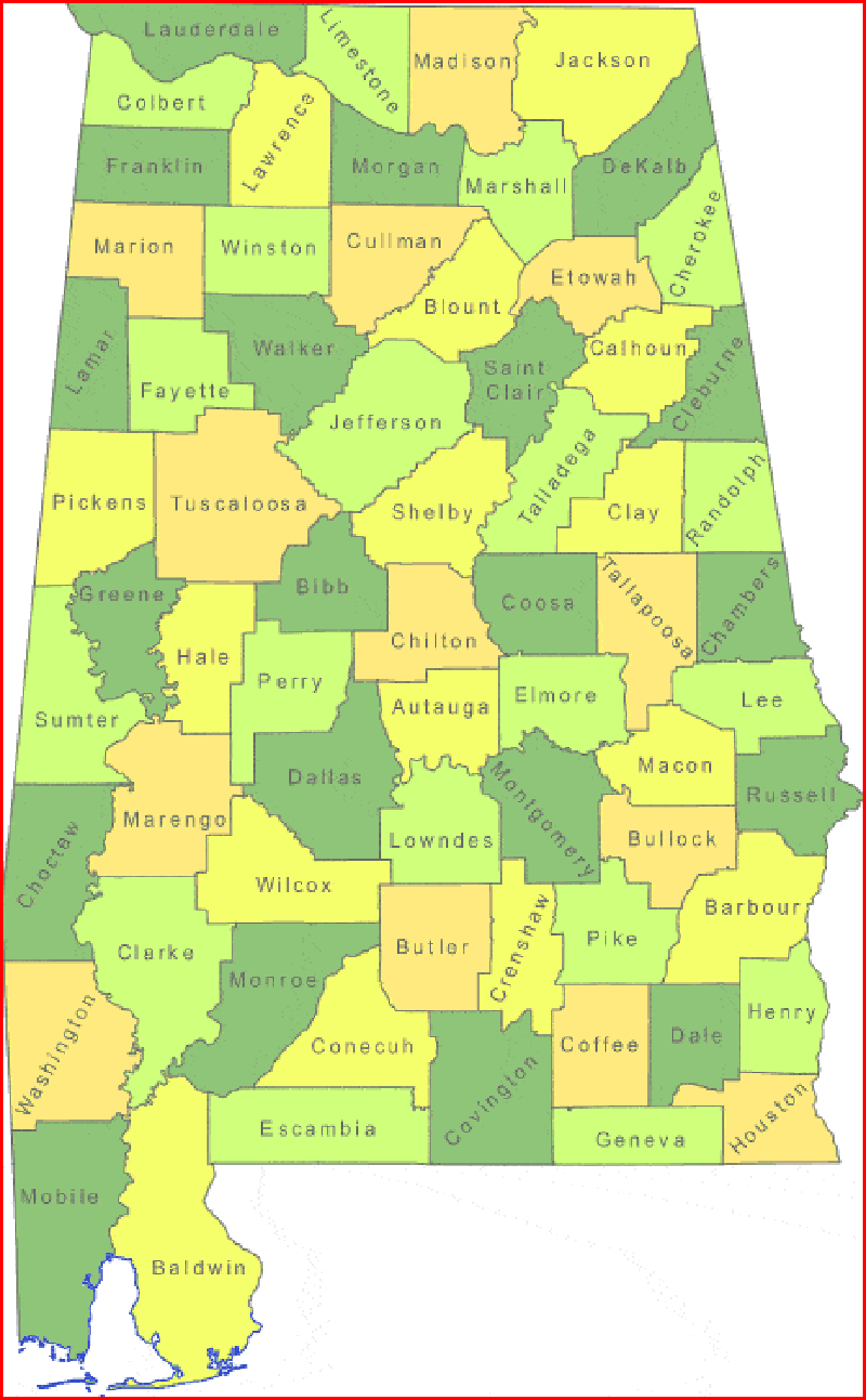 Alabama Maps