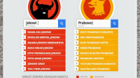daftar pencarian jokowi dan prabowo