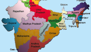 peta negara india